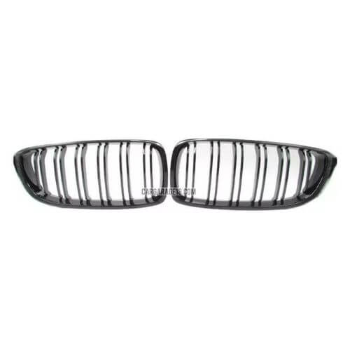 GLOSSY BLACK FRONT GRILLE FOR BMW F32 - DOUBLE SLATS