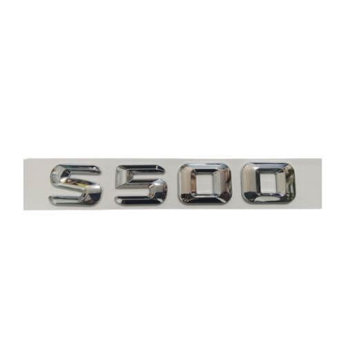 Chrome S 500 Emblem For Mercedes Benz