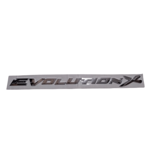 Evolution X Letter Emblem Chrome Color Size 36 x 2.2cm