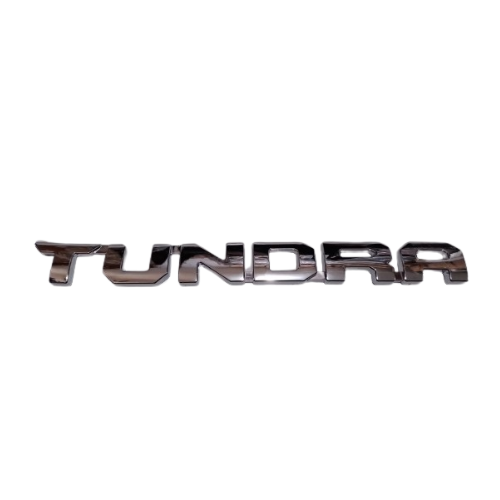 TUNDRA Letter Emblem Chrome Color Size 35.8x3.8cm